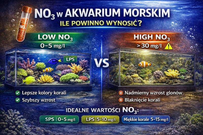 Jakie jest odpowiednie stężenie NO3 w akwarium dla zdrowych roślin?
